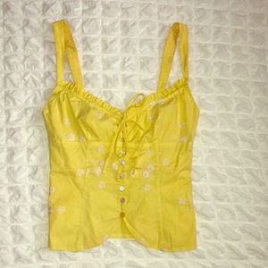 Nanette Lepore Yellow Top Size 2
